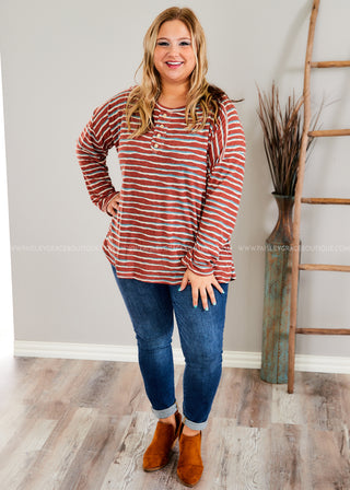 Earn Your Stripes Top - 2 Colors  - FINAL SALE