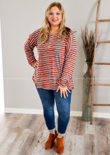 Load image into Gallery viewer, Earn Your Stripes Top - 2 Colors  - FINAL SALE CLEARANCE
