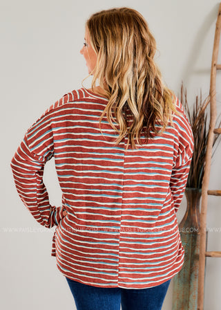 Earn Your Stripes Top - 2 Colors  - FINAL SALE