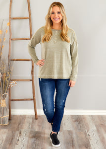 Peaceful Mornings Top - SAGE - FINAL SALE