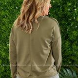 Joanne Top - Mustard or Olive* LAST ONES FINAL SALE *
