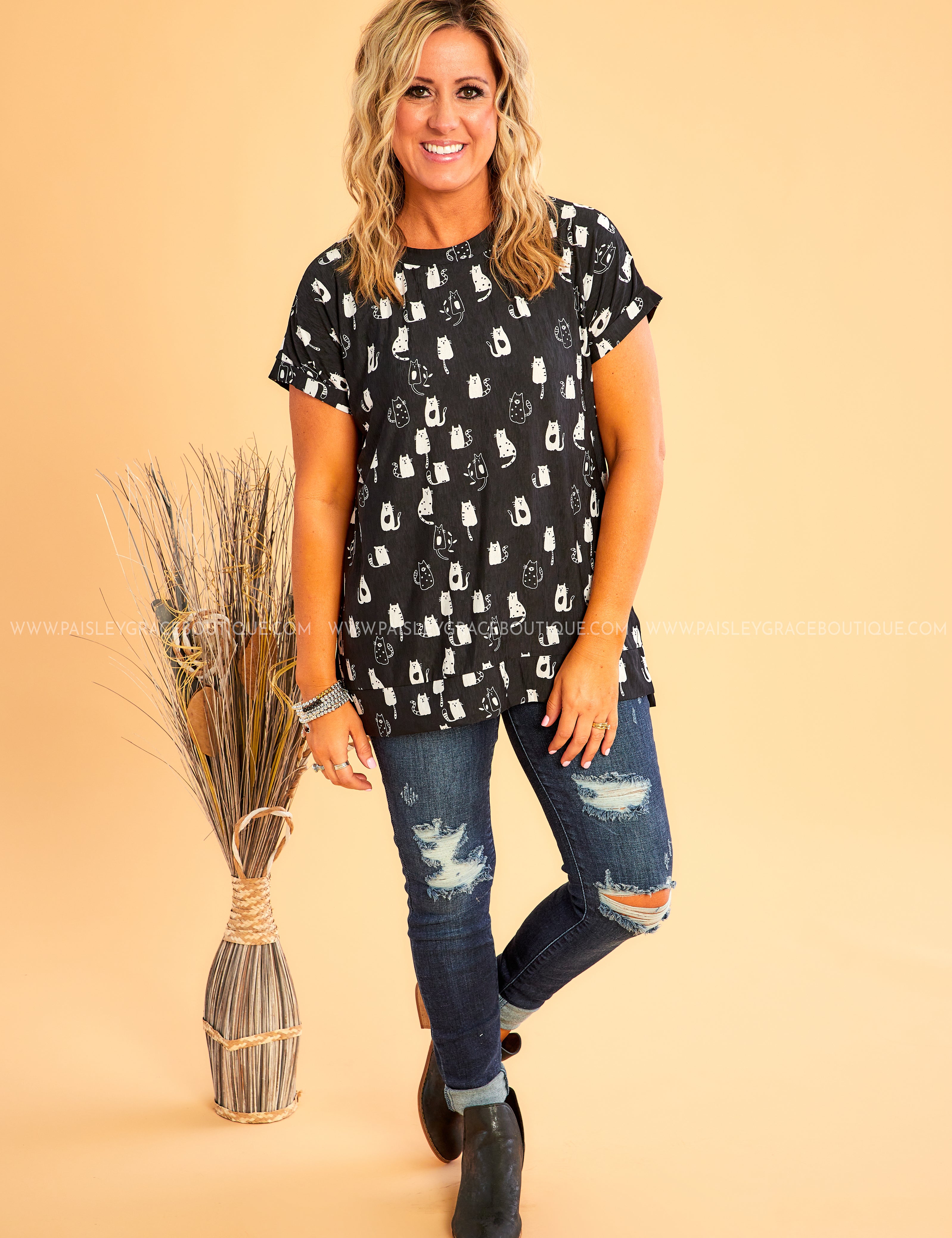 The Cats Meow Top* LAST ONES FINAL SALE *