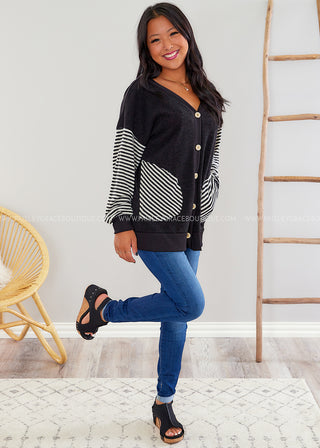 Lexie Cardigan - Black - FINAL SALE