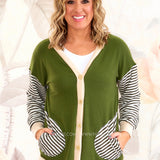 Lexie Cardigan - Olive* LAST ONES FINAL SALE *