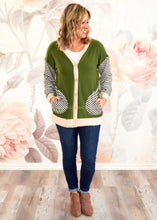 Load image into Gallery viewer, Lexie Cardigan - Olive  - FINAL SALE CLEARANCE
