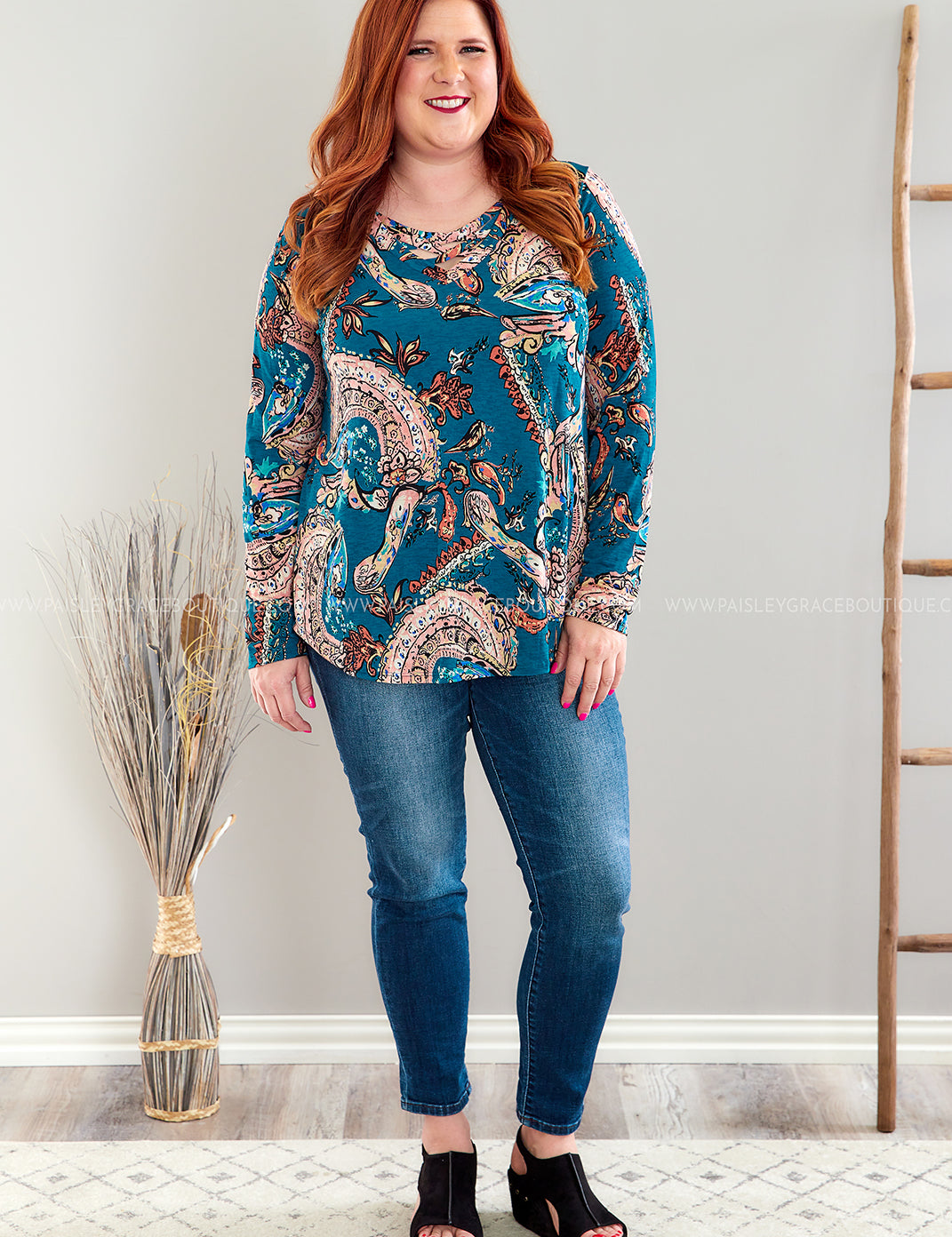 Soho Days Paisley Top - 2 Colors - LAST ONES FINAL SALE