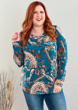 Soho Days Paisley Top - 2 Colors - LAST ONES FINAL SALE