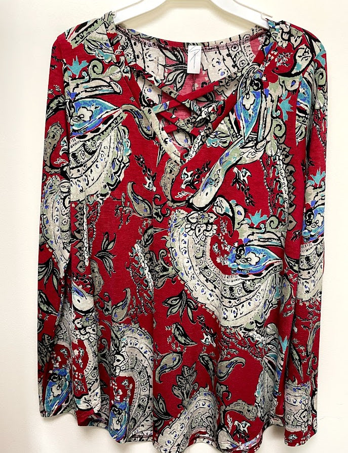 Soho Days Paisley Top - 2 Colors - LAST ONES FINAL SALE