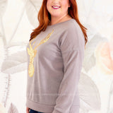 Golden Reindeer Top* LAST ONES FINAL SALE *