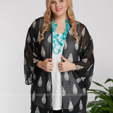 Don't Let Me Down Kimono- BLACK - LAST ONES FINAL SALE