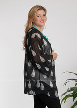Load image into Gallery viewer, Don&#39;t Let Me Down Kimono- BLACK - LAST ONES FINAL SALE
