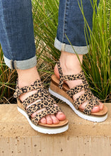 Load image into Gallery viewer, Fantasy Wedge by Corkys - Leopard - - FINAL SALE
