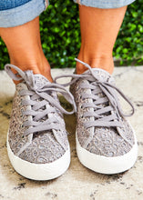 Load image into Gallery viewer, Flirty Eyelet Sneaker by Very G. - GREY - FINAL SALE
