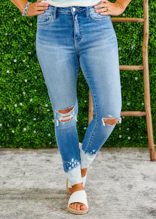 Starry Night High Rise Jeans - LAST ONE FINAL SALE