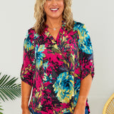 When Wishes Come True Top - Magenta - LAST ONES FINAL SALE