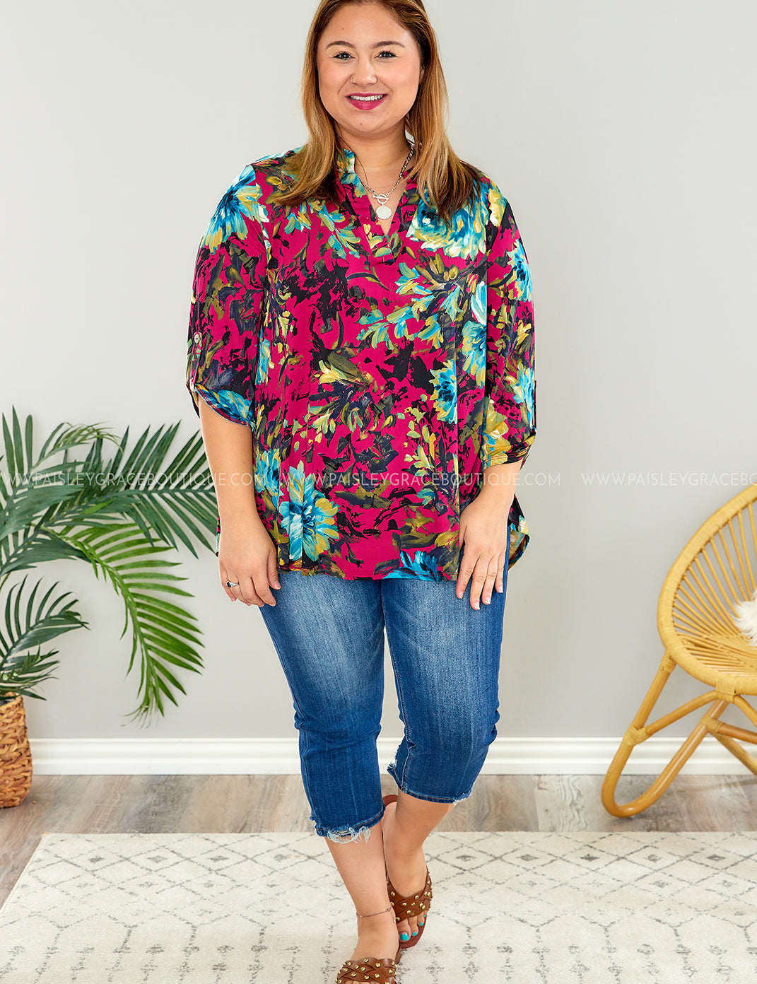 When Wishes Come True Top - Magenta - LAST ONES FINAL SALE