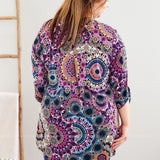 Moving Up The Ladder Top - Navy/Purple* LAST ONES FINAL SALE *