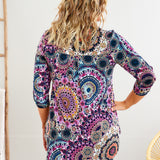 Moving Up The Ladder Top - Navy/Purple* LAST ONES FINAL SALE *