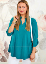 Load image into Gallery viewer, Get Excited Gabby Top - Teal - FINAL SALE CLEARANCE
