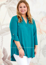 Load image into Gallery viewer, Get Excited Gabby Top - Teal - FINAL SALE CLEARANCE
