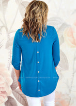 Load image into Gallery viewer, Makenna Top - Blue - FINAL SALE CLEARANCE
