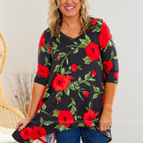 Room Full of Roses Tunic* LAST ONES FINAL SALE *