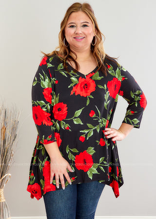 Room Full of Roses Tunic - FINAL SALE