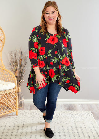 Room Full of Roses Tunic - FINAL SALE