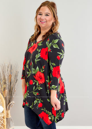 Room Full of Roses Tunic - FINAL SALE