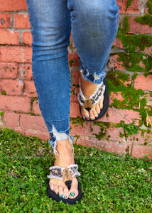 GJAZZ Encore Flip Flop - LEOPARD - FINAL SALE CLEARANCE
