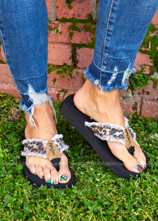 GJAZZ Encore Flip Flop - LEOPARD - LAST ONE FINAL SALE