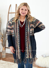 Load image into Gallery viewer, The Gracelynn Sweater Cardigan- NAVY  - FINAL SALE
