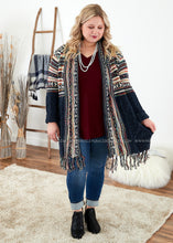 Load image into Gallery viewer, The Gracelynn Sweater Cardigan- NAVY  - FINAL SALE
