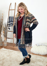 Load image into Gallery viewer, The Gracelynn Sweater Cardigan- NAVY  - FINAL SALE
