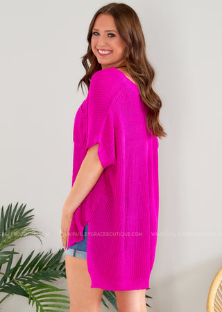 Back At It Again Top - Pink - LAST ONES FINAL SALE