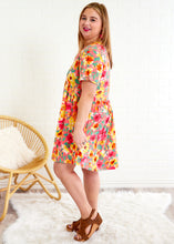 Load image into Gallery viewer, Fairground Floral Dress - Coral - FINAL SALE
