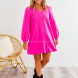 No Hesitation Dress - Hot Pink* LAST ONES FINAL SALE *
