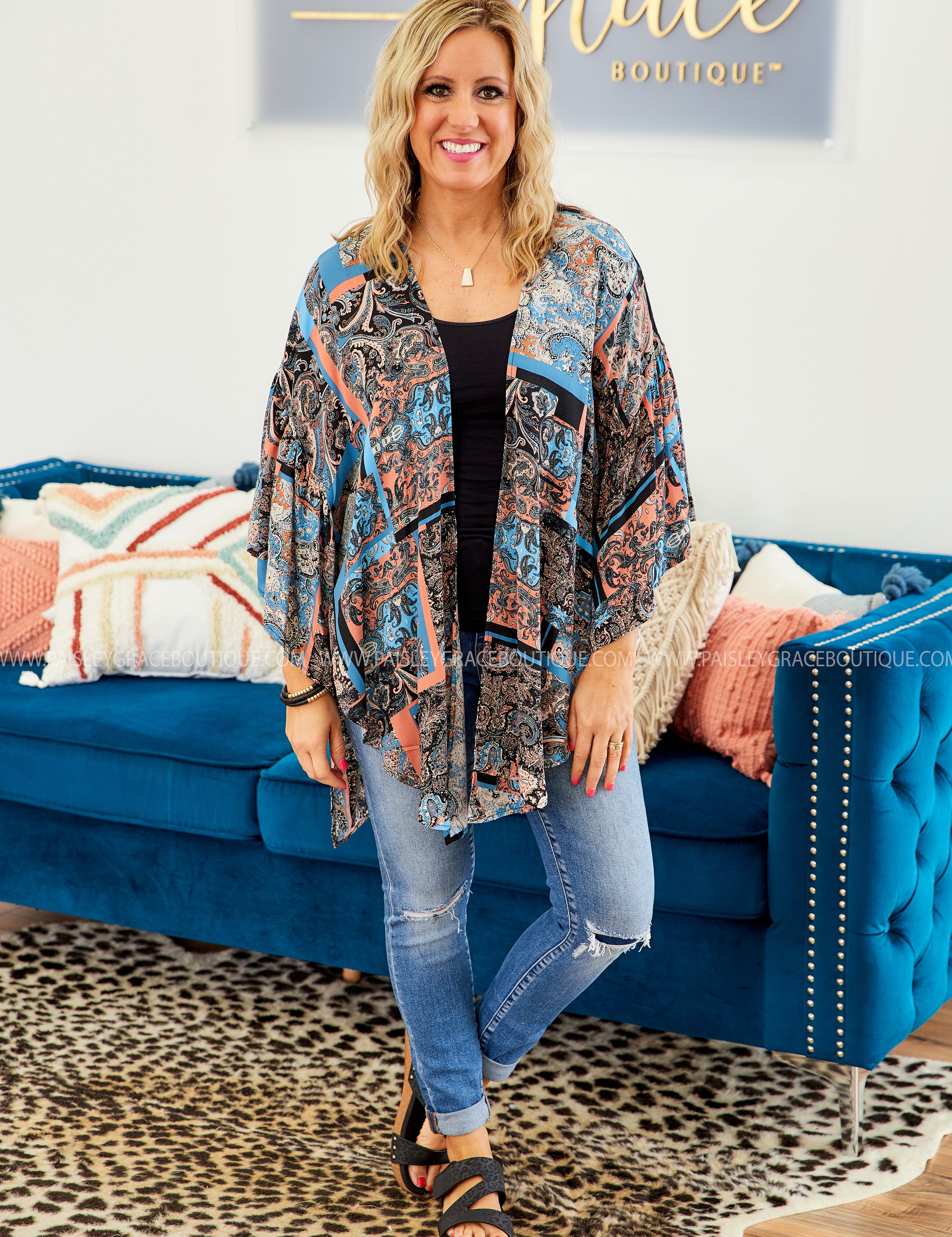 Bayside Stroll Kimono - LAST ONES FINAL SALE