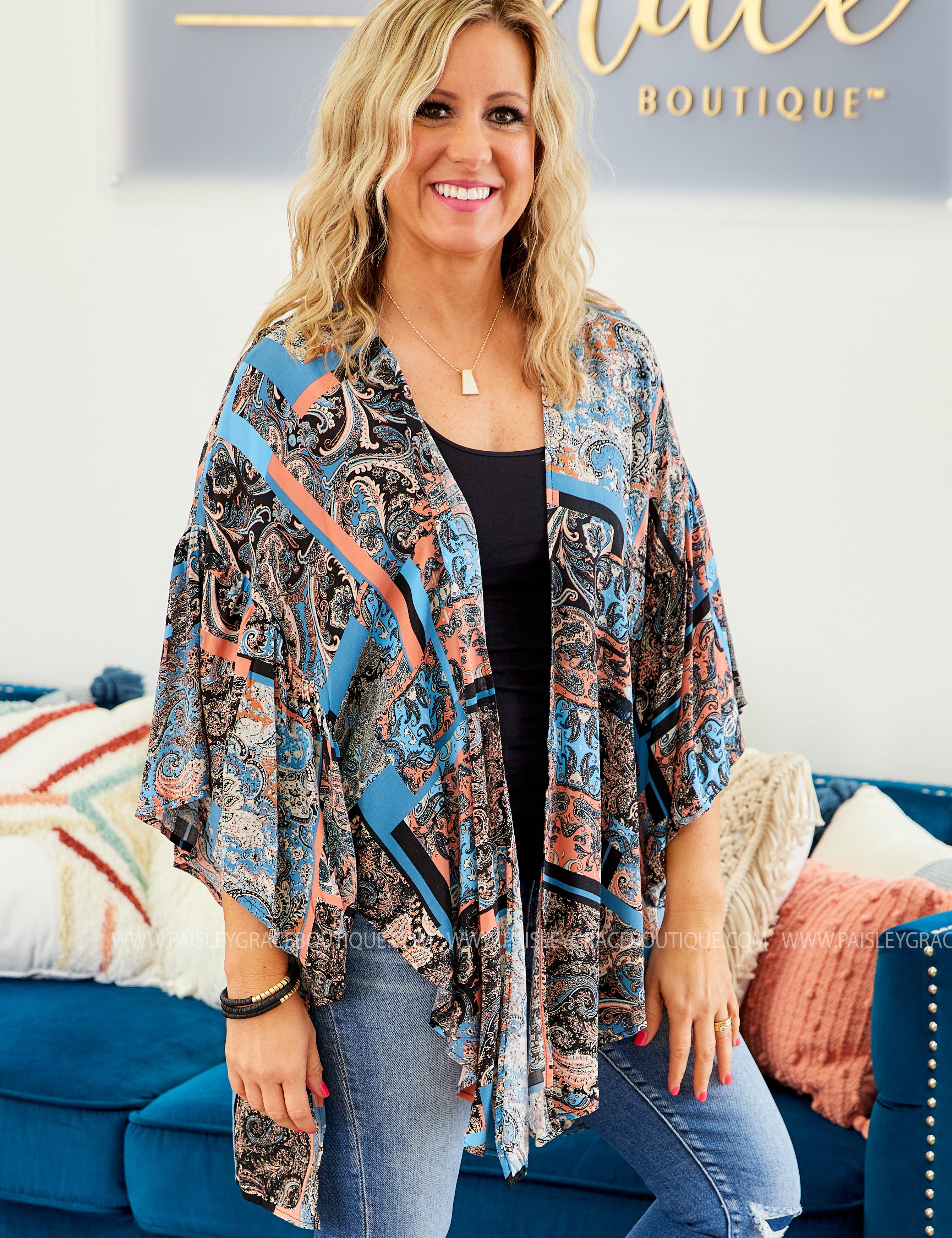 Bayside Stroll Kimono - LAST ONES FINAL SALE