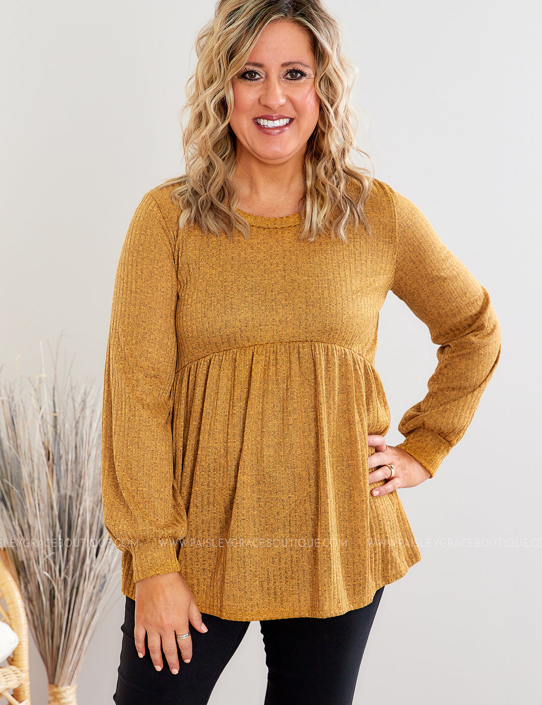 Til the Day I Met You Top - Butterscotch* LAST ONES FINAL SALE *