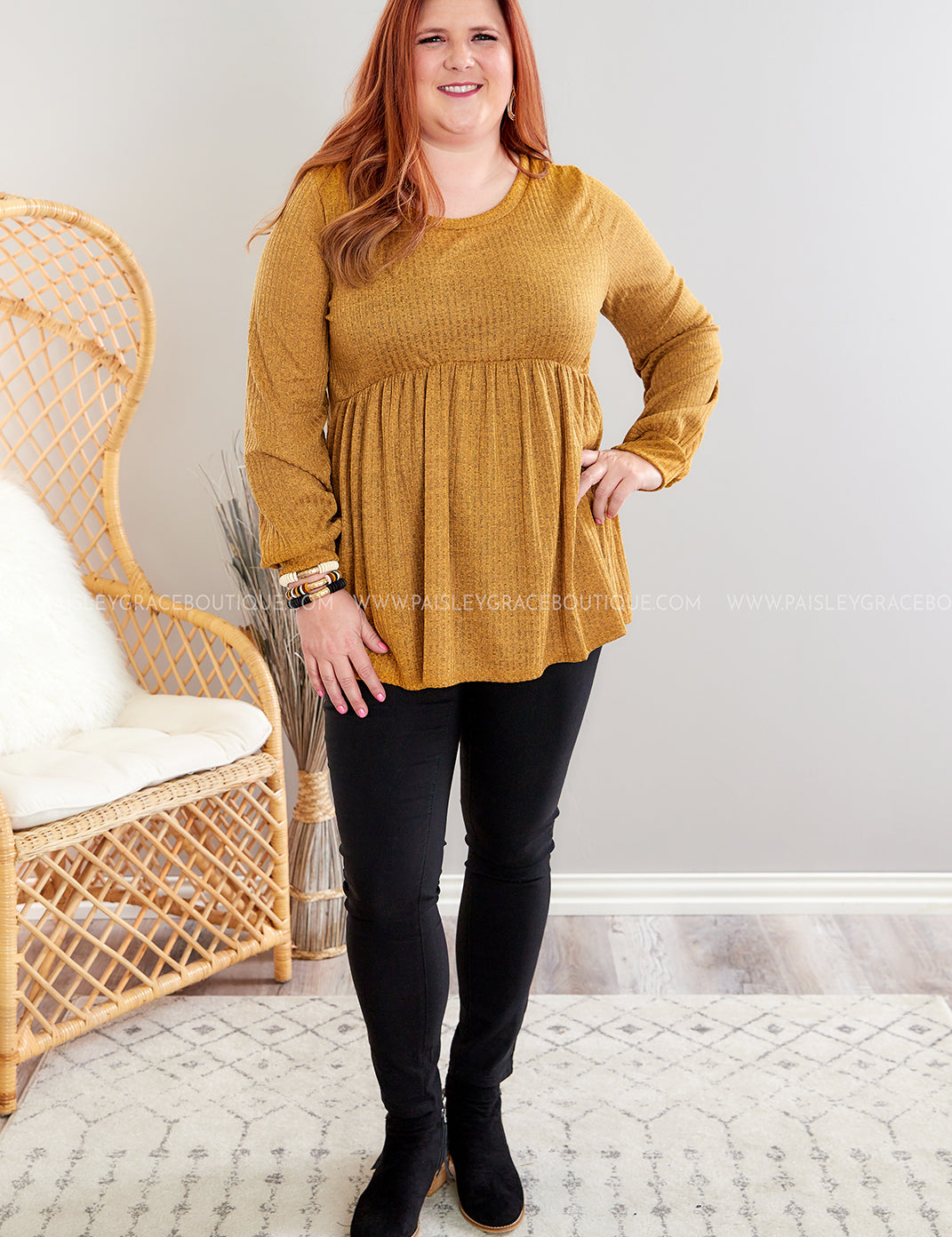 Til the Day I Met You Top - Butterscotch* LAST ONES FINAL SALE *