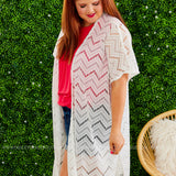 Fun In The Sun Kimono/CoverUp - WHITE* LAST ONES FINAL SALE *