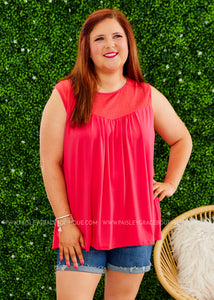 Stroll the Pier Top - CORAL  - LAST ONES FINAL SALE CLEARANCE