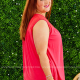 Stroll the Pier Top - CORAL - LAST ONES FINAL SALE