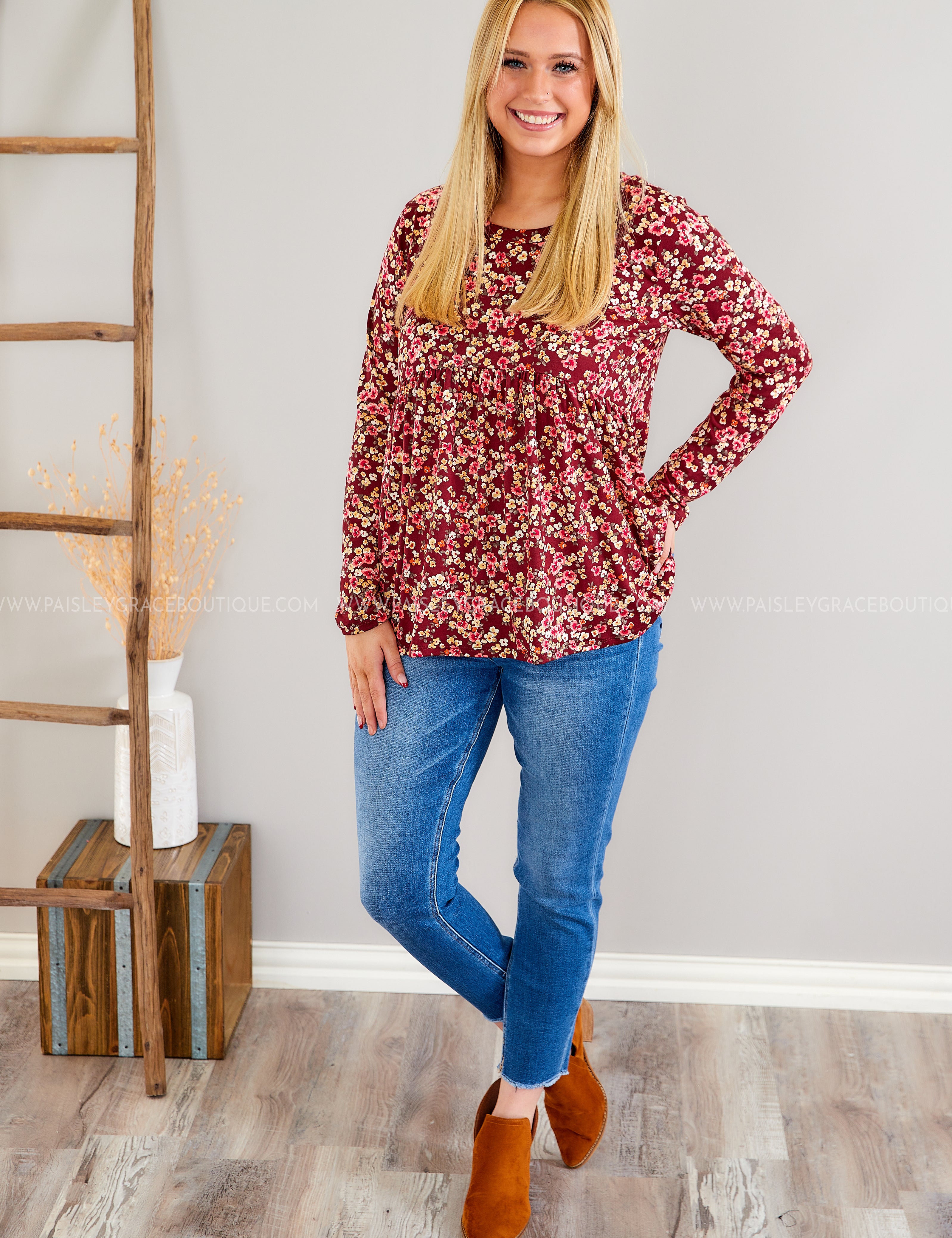 Budding Romance Top* LAST ONES FINAL SALE *
