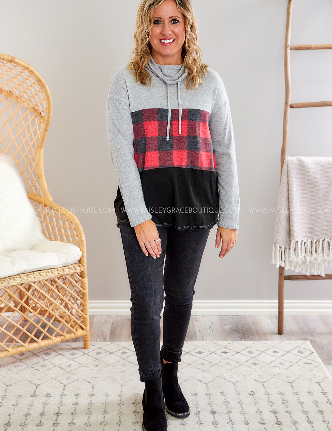 Keep It Hush Pullover - Red* LAST ONES FINAL SALE *