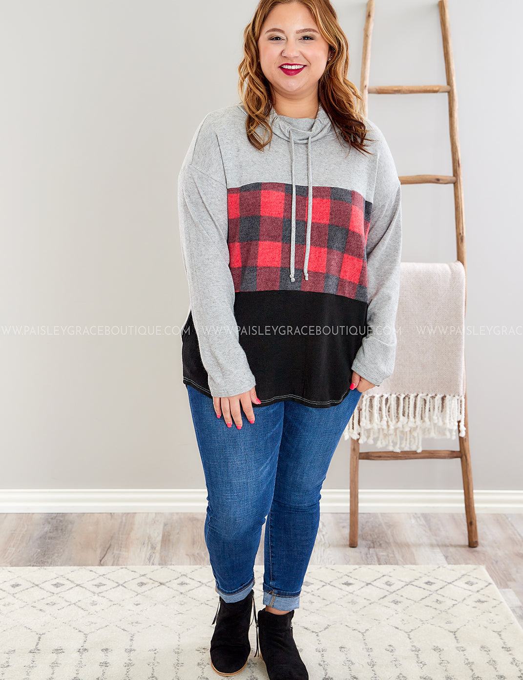 Keep It Hush Pullover - Red* LAST ONES FINAL SALE *