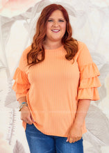 Load image into Gallery viewer, Dolly Top - Cantaloupe  - FINAL SALE CLEARANCE
