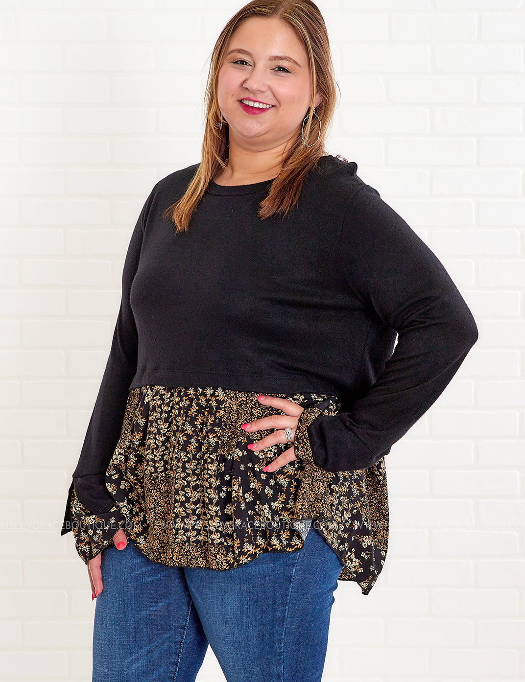 Sass and Class Top* LAST ONES FINAL SALE ** LAST ONES FINAL SALE *