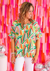 Love The Attention Top - Green - FINAL SALE